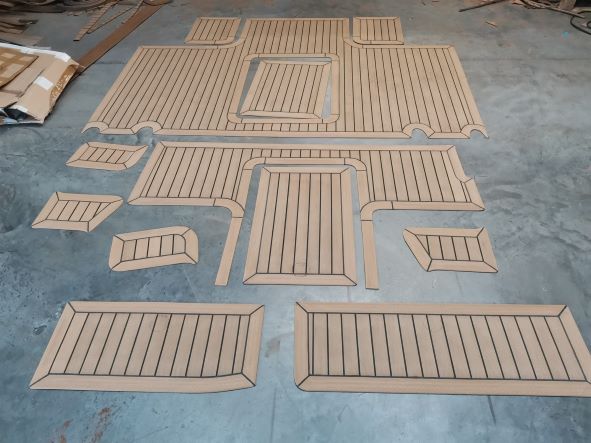 Photo from aspeyvictor (1) deckfab Synthetic teak decking for Boats